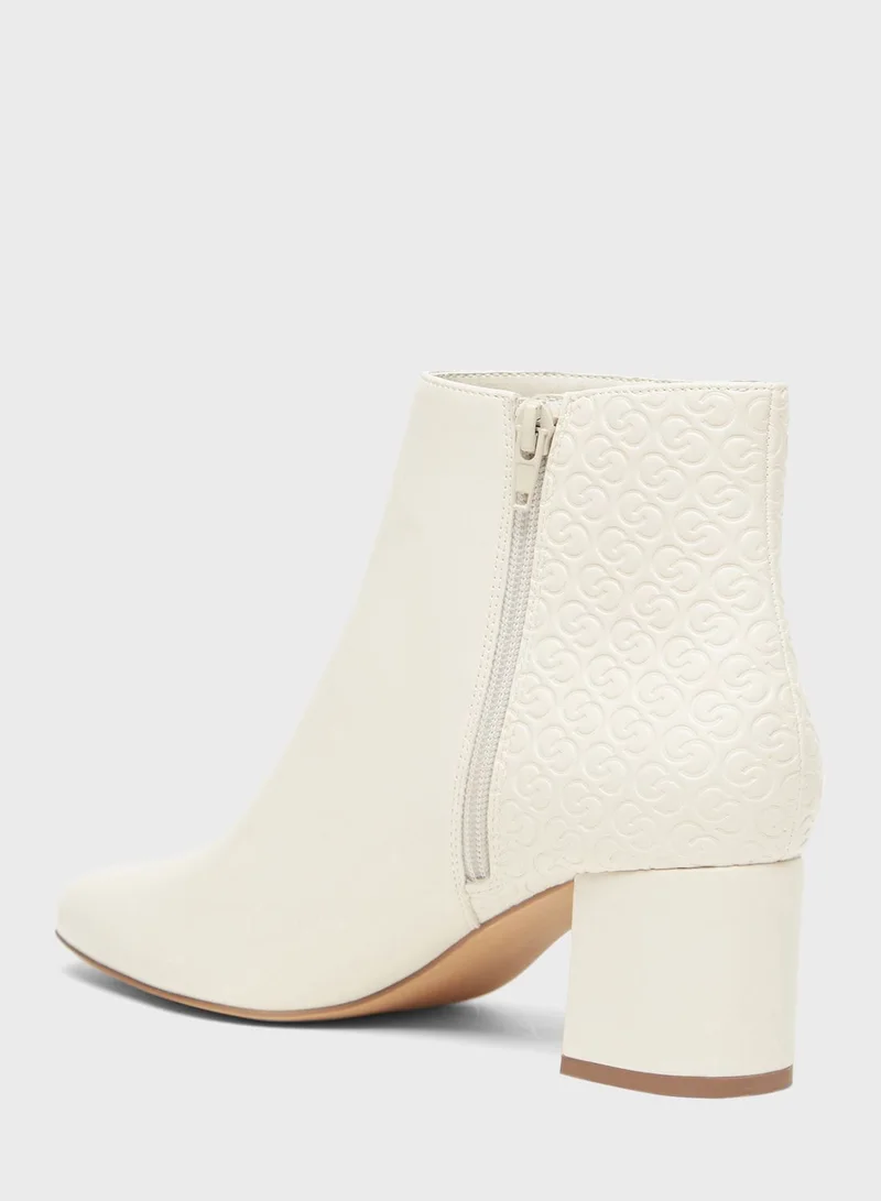 Celeste Mid Heel Ankle Boots