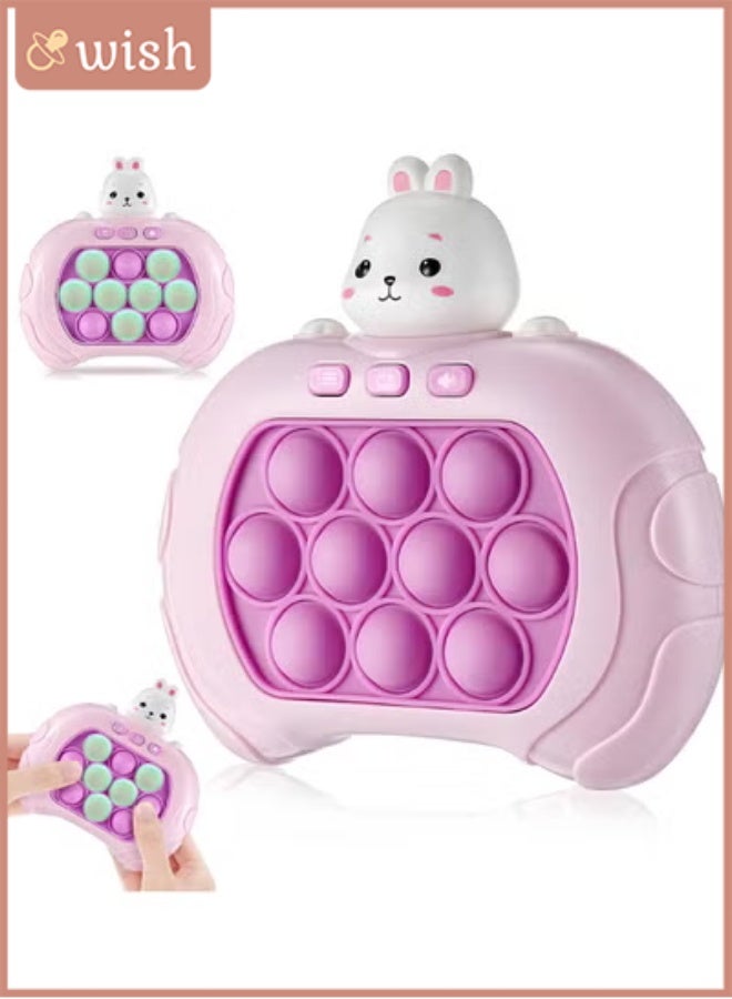 Wish Electronic Quick Push Light Up Pop Game Fidget Toys for Adults and Kids with Puzzle Game Machine Push Pop Bubble Fidget Sensory Toy Birthday Gifts - Image 1