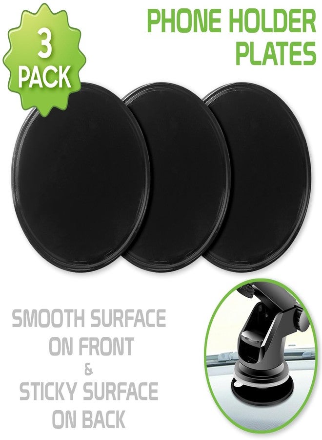 Cellet 3-Pack Reusable Dashboard Non-Slip Mounting Pad Discs - Universal Adhesive Pads for Suction Cup Phone Holders & GPS Mounts, Extra Strength Adhesive Multipurpose for Dashboards and Flat Surfaces - Image 2