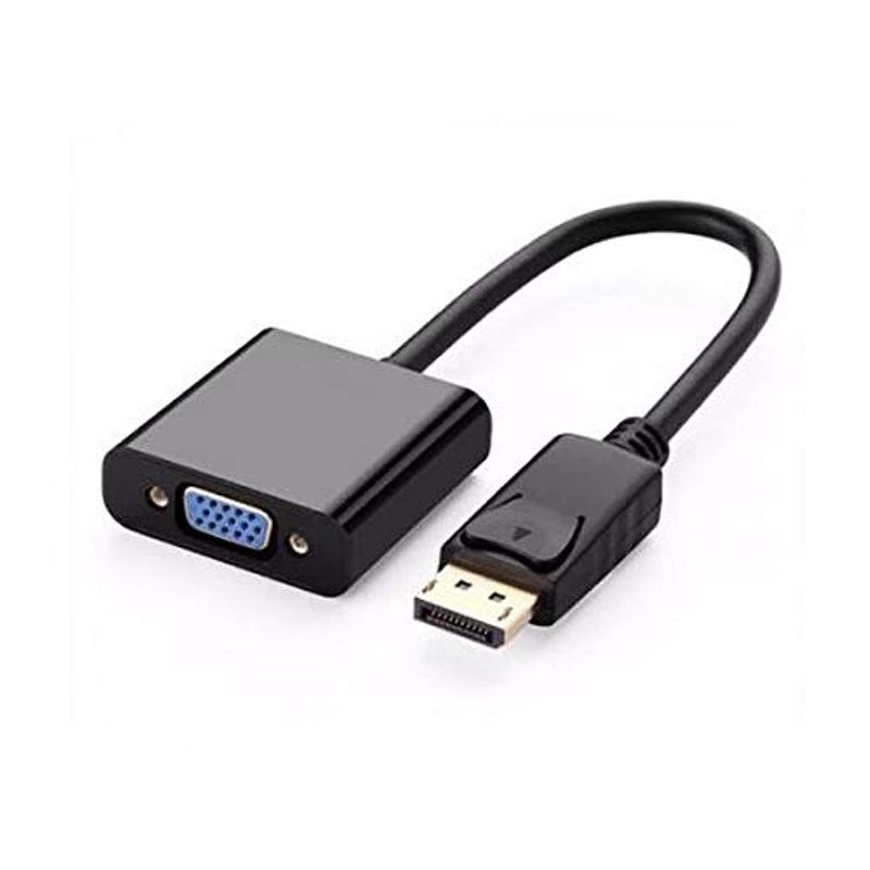 Displayport To VGA Adapter Supports 1080P Black