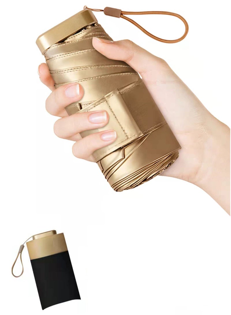 KASTWAVE Ladies Umbrella, Mini Compact Travel Folding Umbrellas Travel Mini Umbrella for Purse UV Umbrella Protection Lightweight Umbrella for Women - Image 1