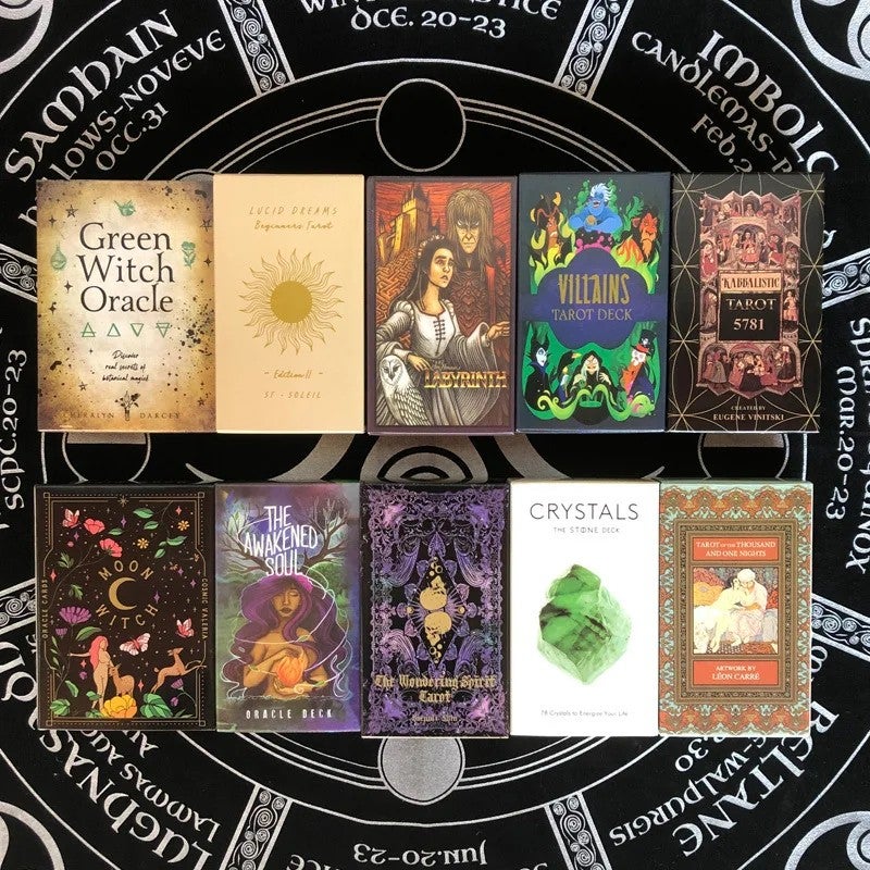 Y&D Indoor Board Game Set: 78 Tarot Cards & 44 Oracle Cards Deck with E-Guidebook - 600 Styles Divination - Image 3