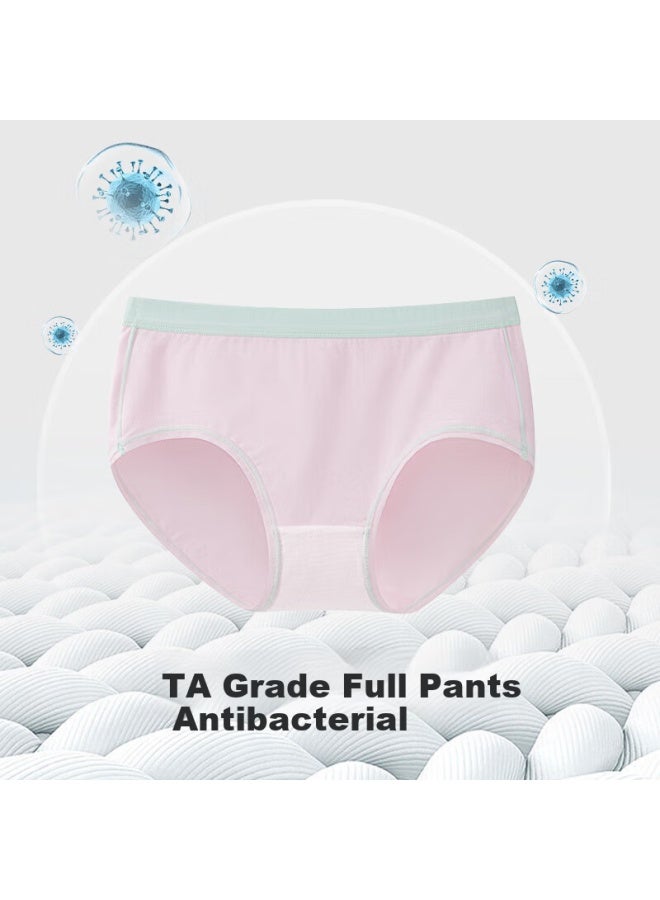 Athlete Jianjiang 50s Long-staple Cotton Children's Underwear, Girls' Panties, Kids' Triangle Briefs For Older Girls, Antibacterial And Breathable, 4-pack - Image 2