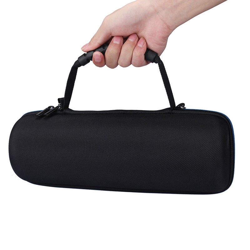 2pcs Travel Hard Case Dual-compartment Carrying Storage Bag with Handle Strap for Charge 3 Speaker - Image 1