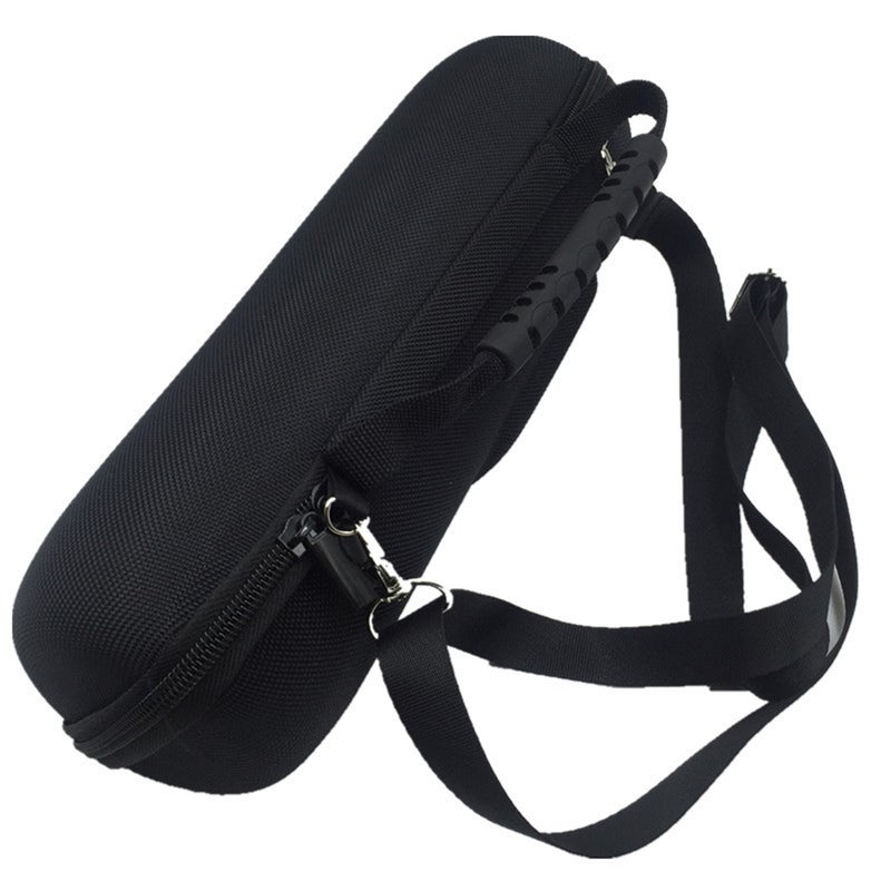 2pcs Travel Hard Case Dual-compartment Carrying Storage Bag with Handle Strap for Charge 3 Speaker - Image 2