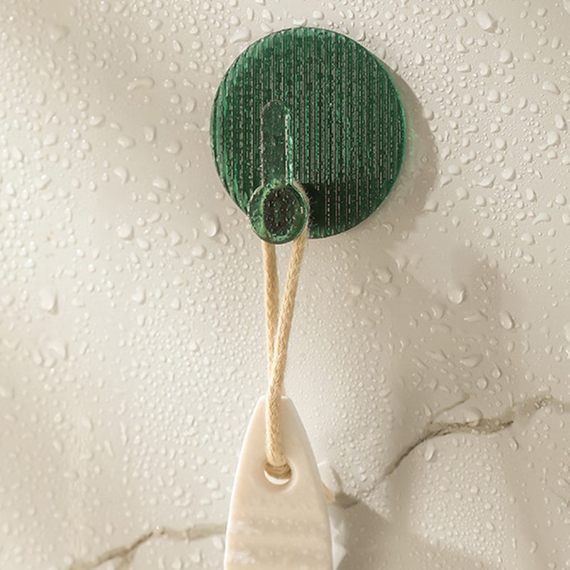 4pcs Adhesive Hooks No Drilling Strong Self Adhesive Towel Coat Hooks for Bathroom Shower Kitchen Keys Door Green - Image 5
