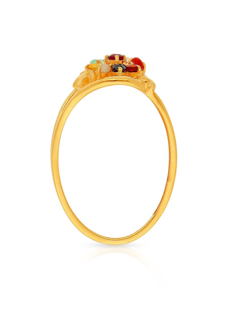 Malabar Gold and Diamonds 22 Carat 916 Purity Precia Gemstone Ring PTRDNVR366RN1 for Women  - Image 3