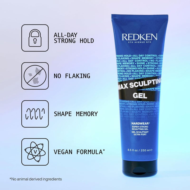 Redken Hardwear 16 Super Strong Gel - 8.5 Ounce Unisex Styling Gel - Image 2