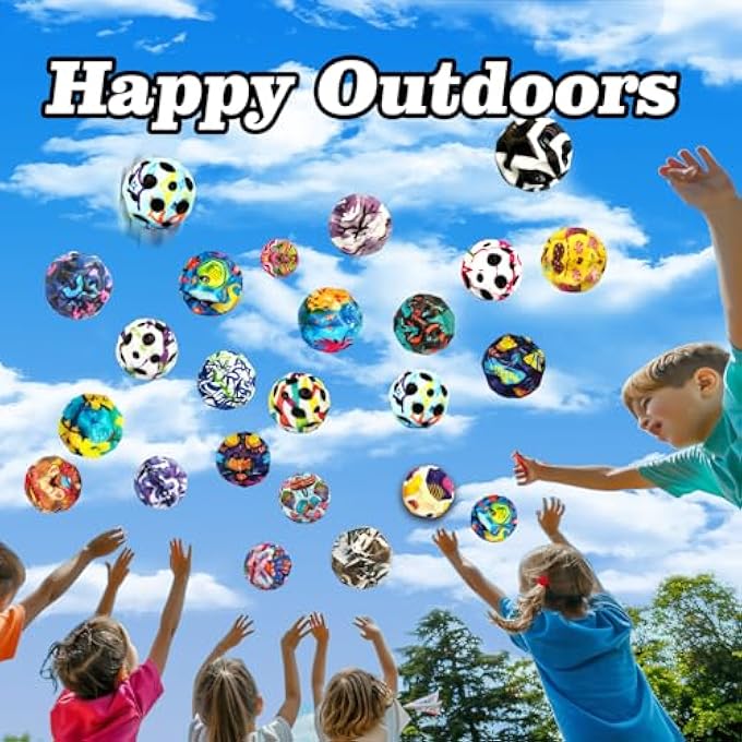 QOUXZ 6 Pack Astro Jump Ball, Multicolored Spaceballs, Mini Bounce Ball, Super High Bouncing Lightweight Jumping Ball for Children, Bouncy Balls, Jumping Ball, Bouncing Ball Toy for Stress Relief - Image 4