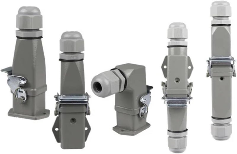 Heavy Load Connector HDC HA 4 5 6 8 Pin Duty 10A Rectangle Aviation Plug Socket Waterproof Male Heavy-Duty (4 core-03) - Image 1