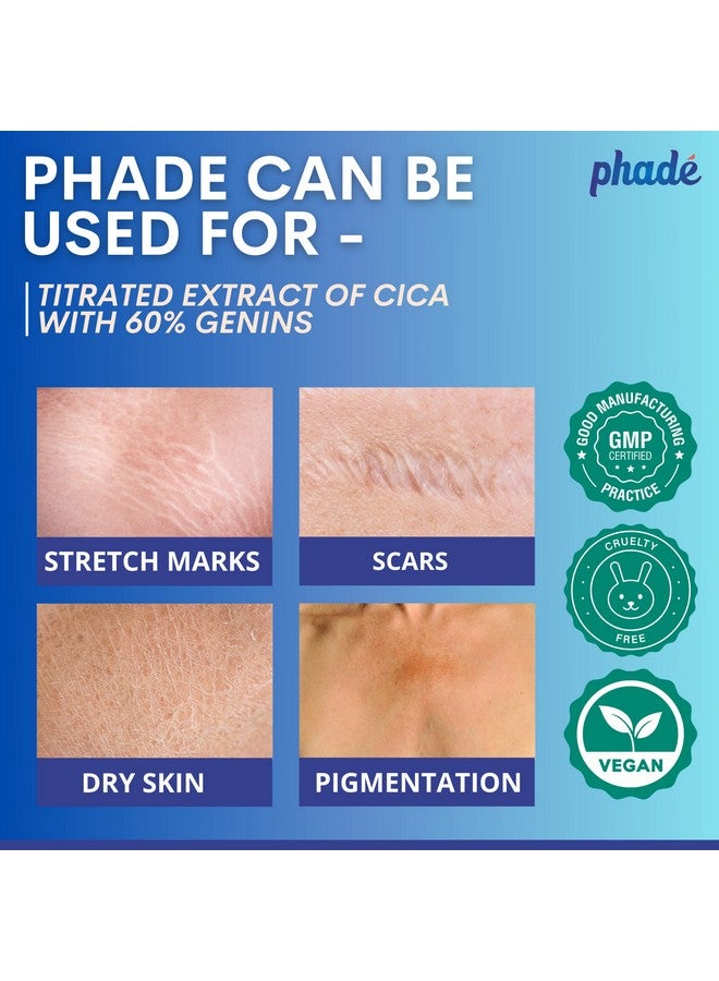 Phade ® Stretch Mark Cream For Pregnancy Stretch Marks Cream For Women & Men With Cica I Stretch Mark Removal Cream Enriched With Shea Butter Scar Cream 200Ml - Image 5