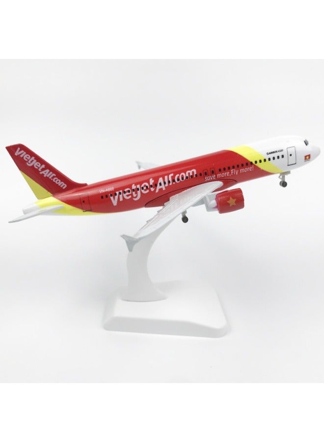 عام 20 سنتيمتر سبيكة طائرة منضدية عرض نموذج 1: 200 مقياس فيتنام 320 طائرة نموذج الحلي اللعب الأثاث زينة جمع الهدايا - Image 1