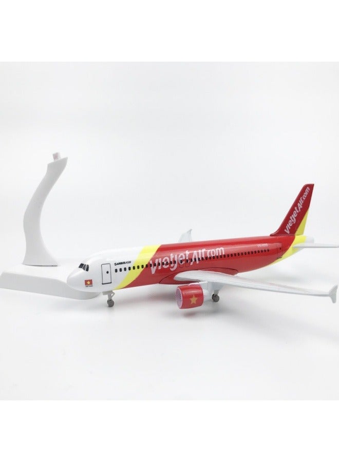 عام 20 سنتيمتر سبيكة طائرة منضدية عرض نموذج 1: 200 مقياس فيتنام 320 طائرة نموذج الحلي اللعب الأثاث زينة جمع الهدايا - Image 2