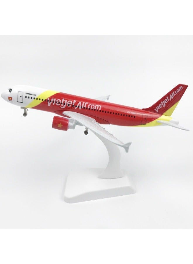 عام 20 سنتيمتر سبيكة طائرة منضدية عرض نموذج 1: 200 مقياس فيتنام 320 طائرة نموذج الحلي اللعب الأثاث زينة جمع الهدايا - Image 3