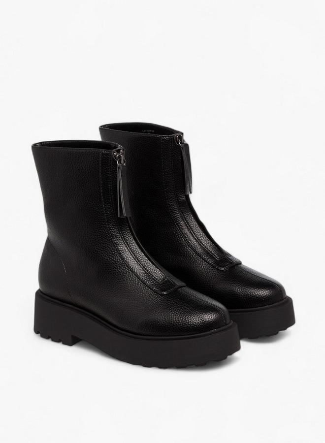 سيليست بوت نسائي بكعب عريض بسحاب - Image 3