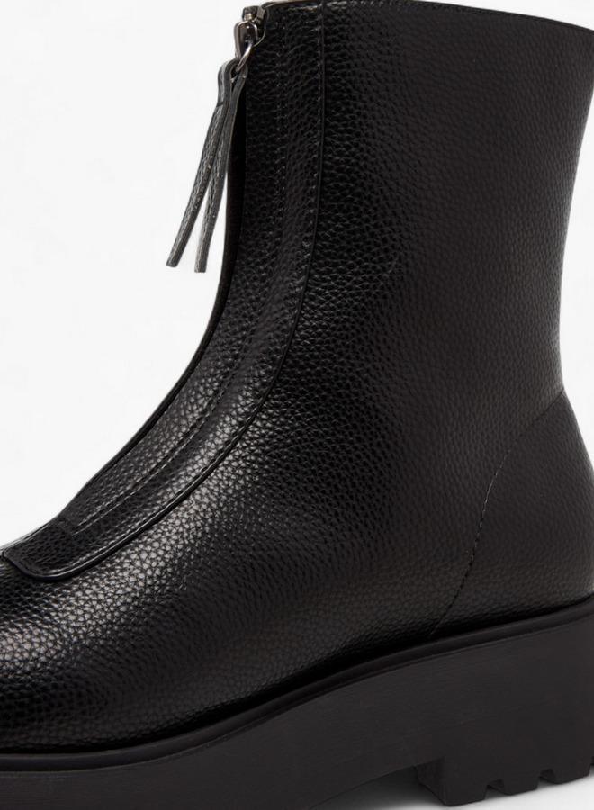 سيليست بوت نسائي بكعب عريض بسحاب - Image 4