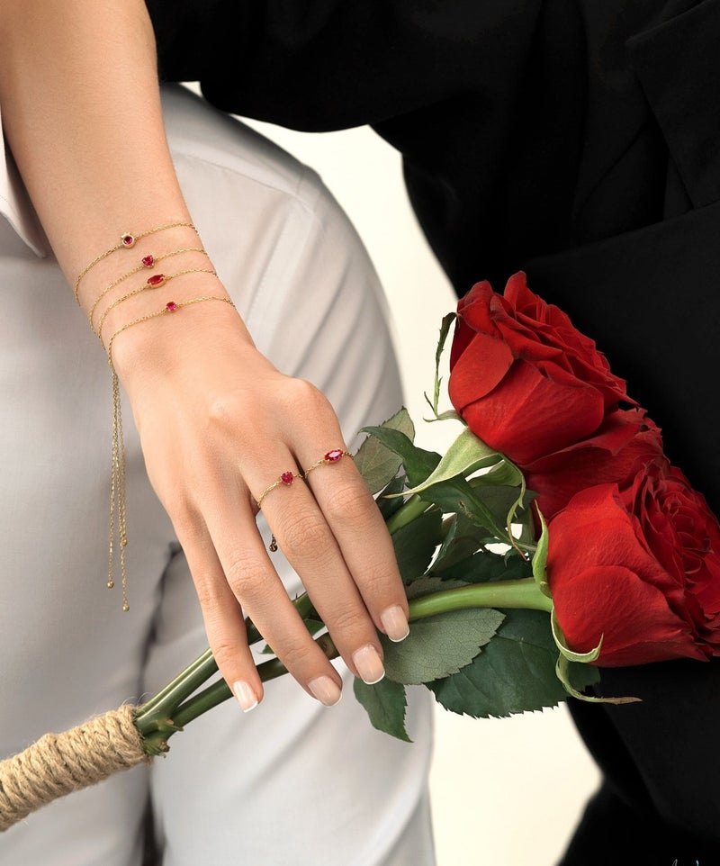 Ruby Art Gold 18K Pure Gold Women’s Bracelet - Elegant & Durable Design -1.77 Gram - Image 2