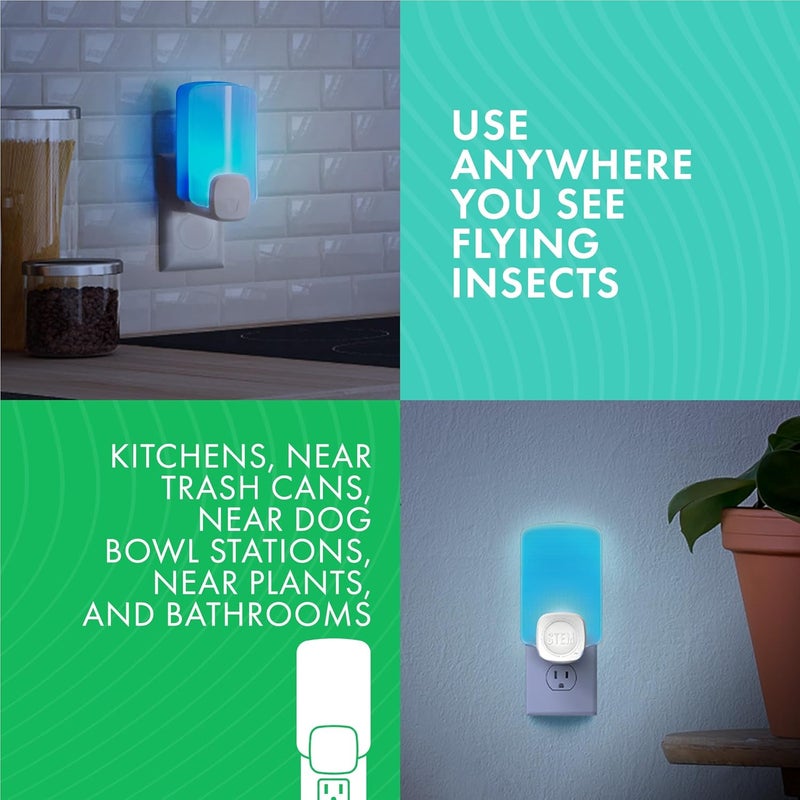 STEM STEM Light Trap Refill Cartridges Indoor Fruit Fly Trap Effective Insect Control for Home Attracts and Traps Flying Insects Compatible With STEM Light Trap 3 Count - Image 3