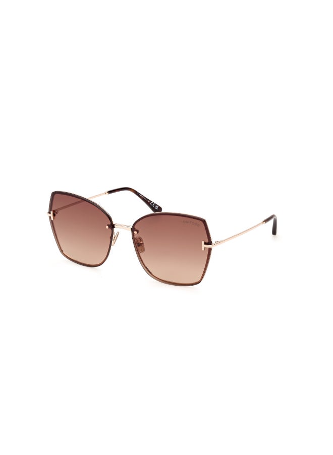 TOM FORD RIMLESS UV PROTECTION TOMFORD METAL SUNGLASSES FT110716C62 - Image 1