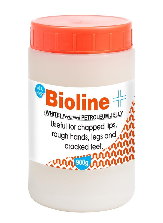 Bioline White Perfumed Petroleum Jelly | Deep Moisture & Skin Protection | Heals Dry Skin, Chapped Lips, Cracked Heels & Minor Cuts | Daily Use for All Skin Types- 900g (Pack of 1) - Image 1
