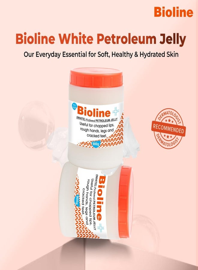 Bioline White Perfumed Petroleum Jelly | Deep Moisture & Skin Protection | Heals Dry Skin, Chapped Lips, Cracked Heels & Minor Cuts | Daily Use for All Skin Types- 900g (Pack of 1) - Image 5