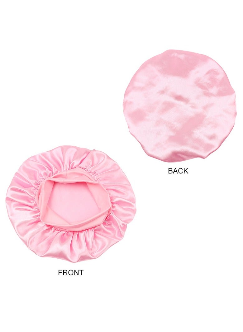 Ucanbe Satin Sleep Cap with a Wide Brim, Perfect for Everyday Use During Showers - Soft, Comfortable, and Stylish Hair Protector - Image 4