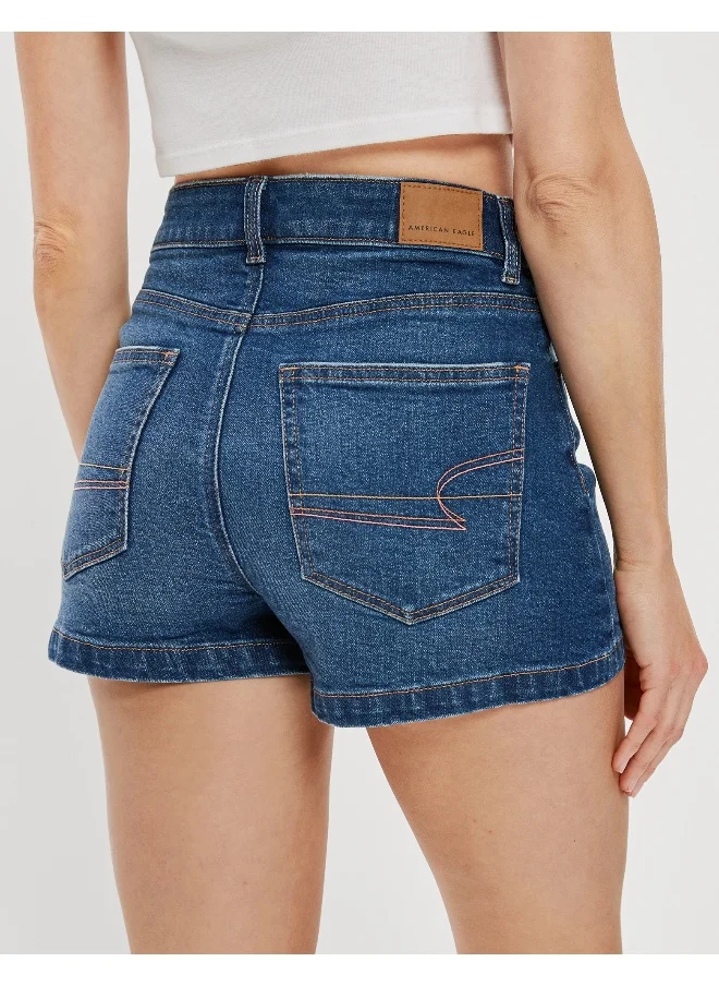 امريكان ايجل AE Stretch Denim Mom Short