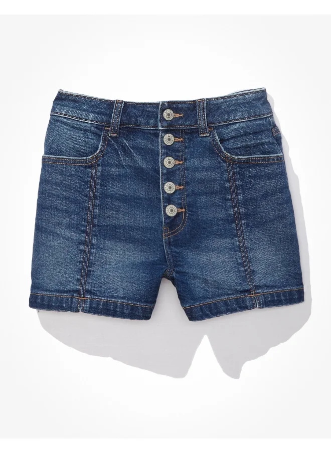 امريكان ايجل AE Stretch Denim Mom Short