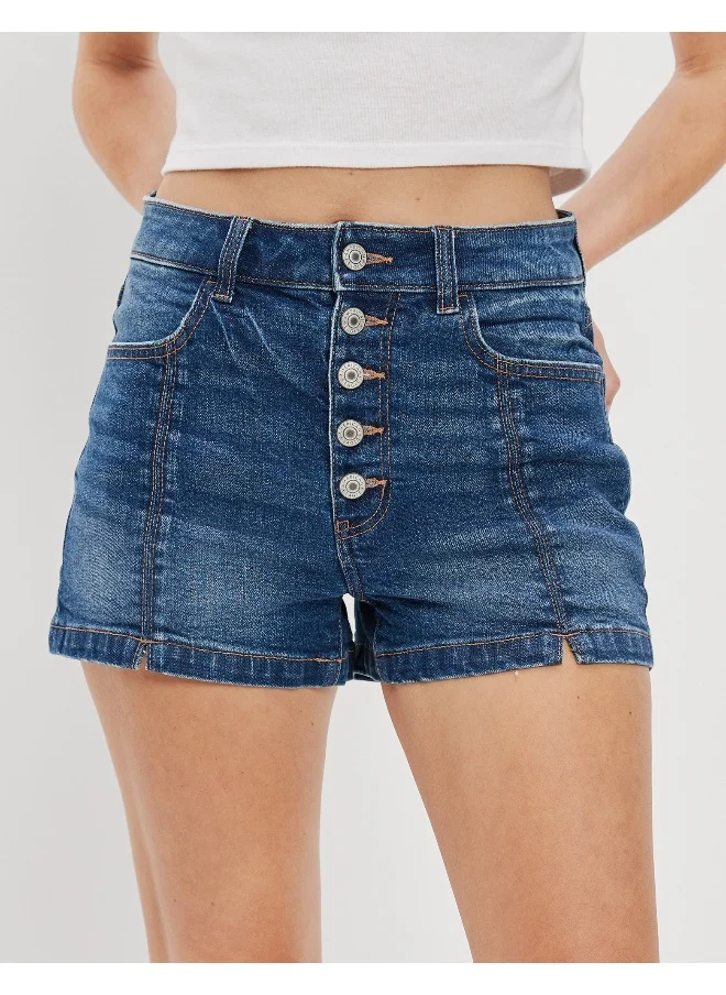 امريكان ايجل AE Stretch Denim Mom Short