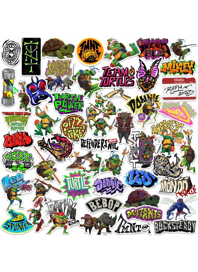 Teenage Mutant Ninja Turtles: Mutant Mayhem TMNT 50ct Vinyl Large Deluxe Stickers Variety Pack - Laptop, Water Bottle, Scrapbooking, Tablet, Skateboard, Indoor/Outdoor - Set of 50 - pzsku/Z5363150DCB31EC8E7D85Z/45/_/1732283834/ca473972-1ab4-4e51-97ae-e0246fabb468