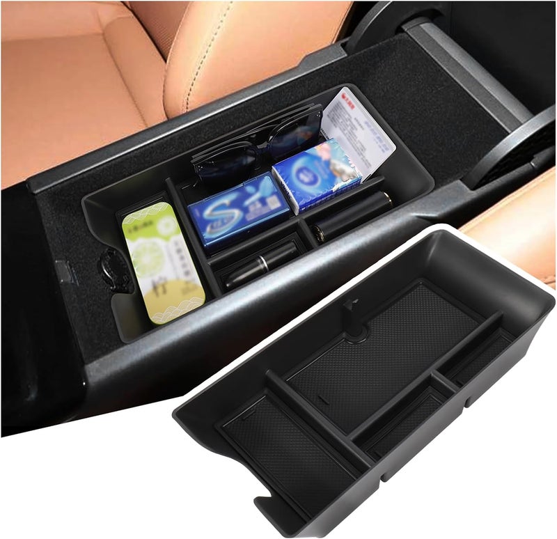 Sinminou Center Console Organizer Compatible with 2025-2026 Toyota Camry Accessories, Armrest Storage Box Glove Organizer Tray Secondary Insert with Coin and Sunglasses Holder Natural tone color options - Image 1