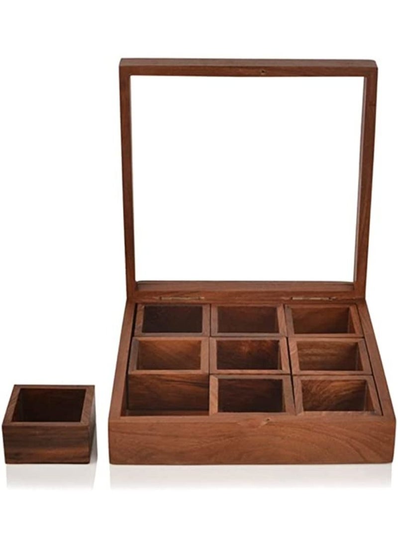 QUESERA Kitchen Spice Box with Spoon Masala Dabba Containers Jars  - Image 4