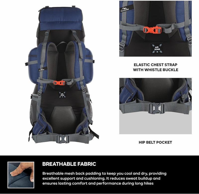 TRAWOC PEAKPRO 75L Travel Backpack - Image 3