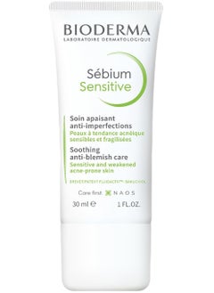 Bioderm Bioderma Sebium Soothing Moisturizing Anti-Blemish Cream for Acne Prone Skin, 30ml  - Image 1