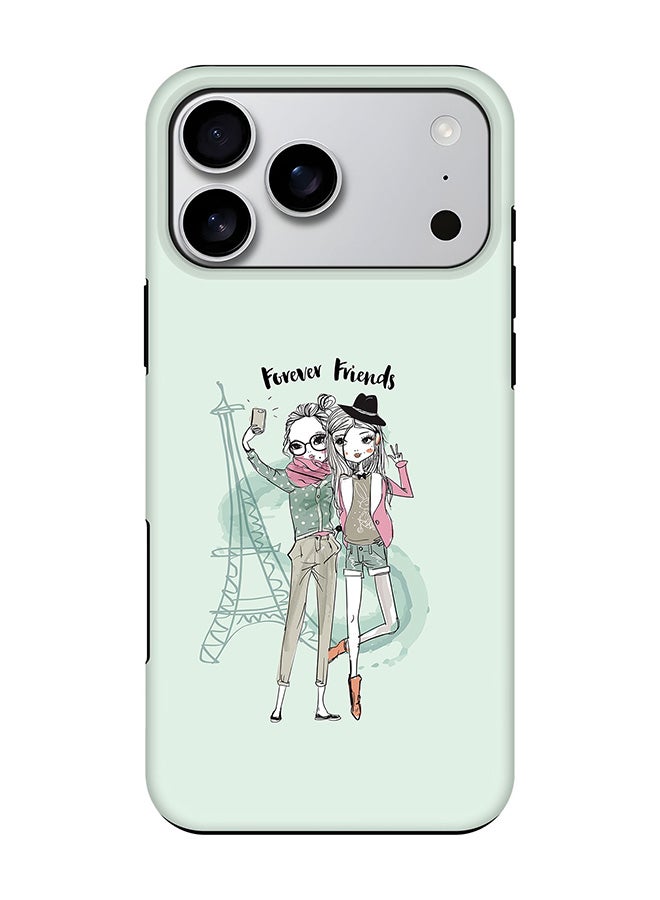 Stylizedd Tough Pro Magnetic Case for iPhone 17 Pro Max, Dual Layer hybrid PC + TPU Mobile Cover Matte - Forever Friends