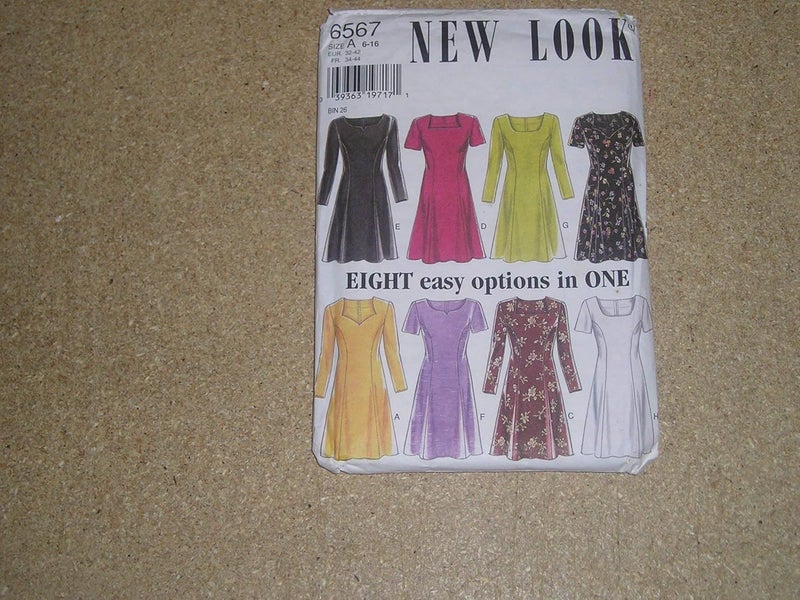 Simplicity New Look Sewing Pattern 6567 for Misses Dresses in Size A (6-8-10-12-14-16) - Image 2