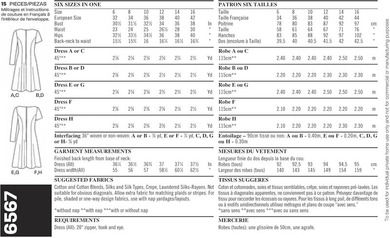 Simplicity New Look Sewing Pattern 6567 for Misses Dresses in Size A (6-8-10-12-14-16) - Image 5