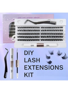 False Lashes Set, Individual Eyelashes 120 Root Cluster Lashes DIY Eyelash Extension Fake Lashes Natural Look Reusable Lashes, Black Individual False Eyelashes with Eyelash Glue and Tweezers - pzsku/Z53636BBC4C8D605BA5F8Z/45/_/1720690521/6a18e43f-0f29-44b1-94dc-99770f4bb2c3