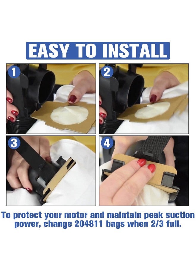 Funmit 6 Pack Vacuum Cleaner Dust Bag Replacement for Kirby Part 204811 204814 205811 Universal White Cloth Bags Compatible with Kirby All Generation & Sentria Models - Image 5