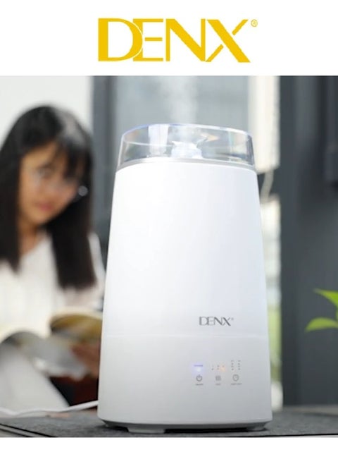 Humidifier and diffuser features 22 watts of power and a capacity of 3.5 liters to humidify and purify the air