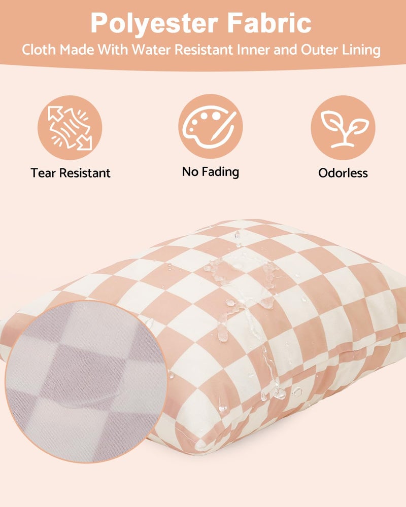 ALVABABY 3 pcs Cloth Diaper Wet Dry Bags Waterproof Reusable with Two Zippered Pockets Travel Beach Pool Daycare Soiled Baby Items Yoga Gym Bag for Swimsuits or Wet Clothes Small Medium Large 3L-SML15 - Image 2