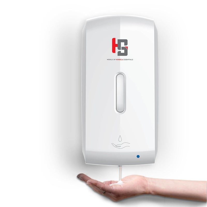 HS WORLD OF HORECA ESSENTIALS HS Automatic Soap Dispenser 1000ml Touchless Dispenser with Precise Motion Sensor ABS Material Sleek Modern Design 20120mm Sensing Range HassleFree for Bathroom Kitchen - Image 1