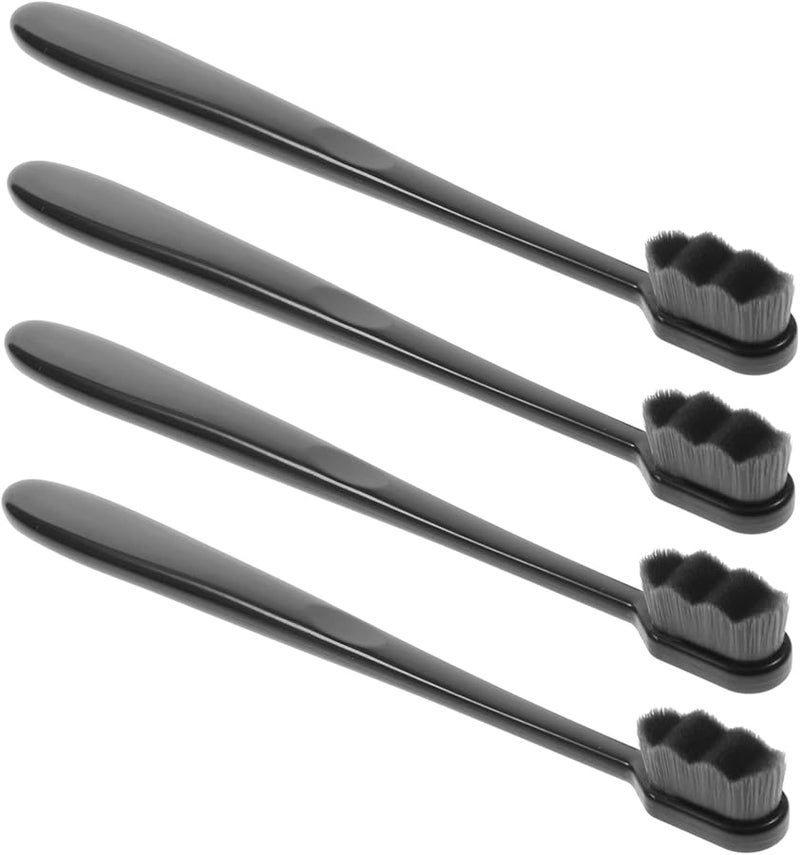 8 قطع فرشاة أسنان سفر ذات شعيرات ناعمة، تصميم محمول ومقاوم للاهتراء للكبار، تنظيف لطيف - Image 3