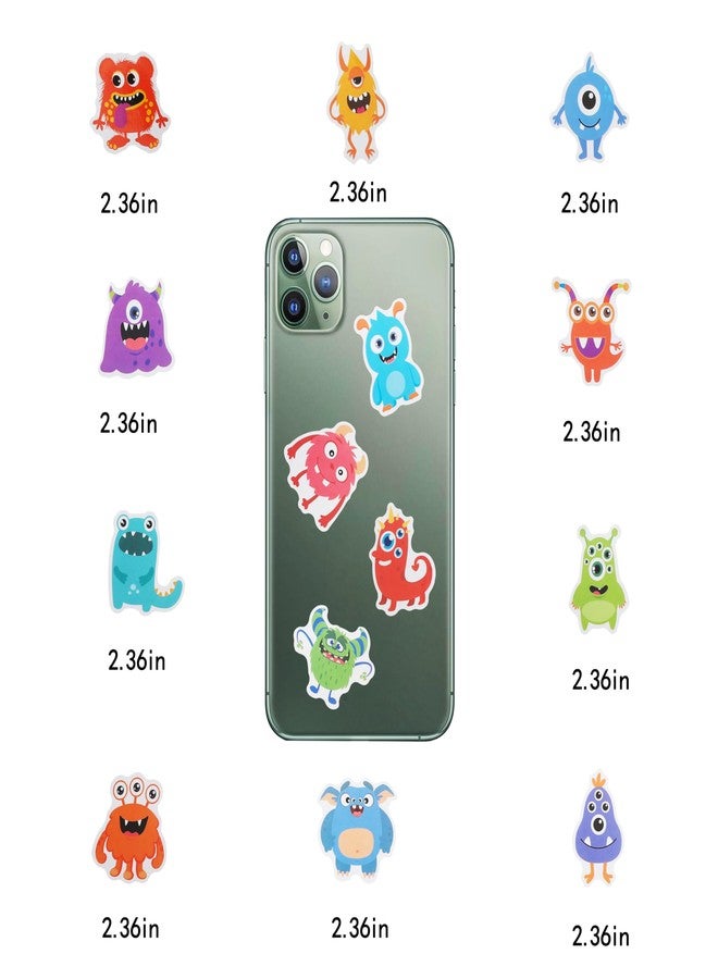 Cleverplay 100 Pack Monster Stickers, Monster Party Favors, Birthday Decorations - Image 5