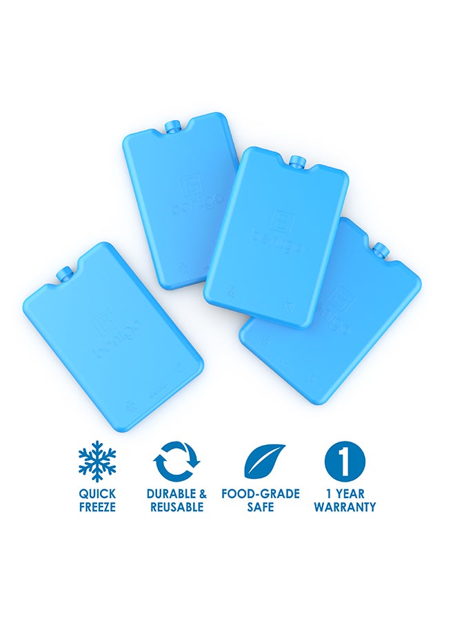 Bentgo مبردات - 4 عبوة - أزرق - Image 3