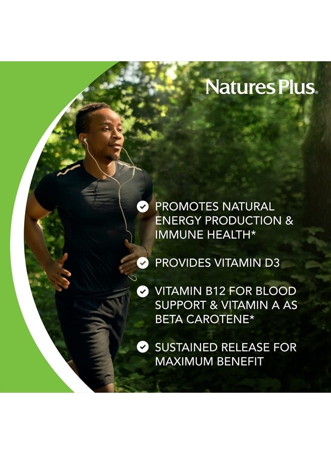 Natures Plus - NaturesPlus Ultra II Multivitamin, Sustained Release - 60 Vegetarian Tablets - Daily Whole Food Vitamin & Mineral Supplement for Overall Health - Natural Energy Booster - 60 Servings - Image 1