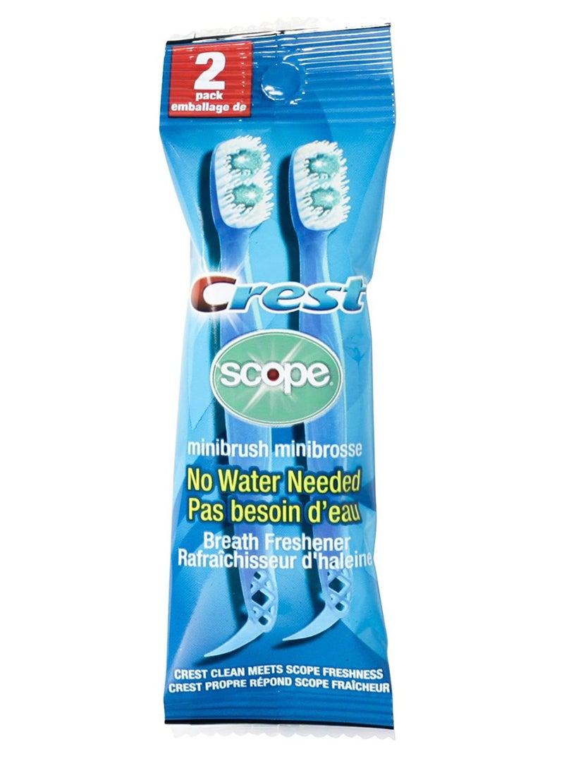 Crest - A small Crest Scope toothbrush with toothpaste - for single use - 2 pieces. - Image 1
