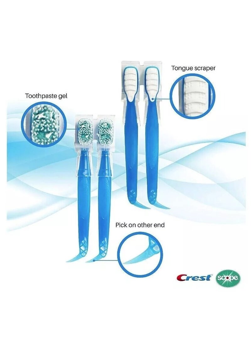 Crest - A small Crest Scope toothbrush with toothpaste - for single use - 2 pieces. - Image 1