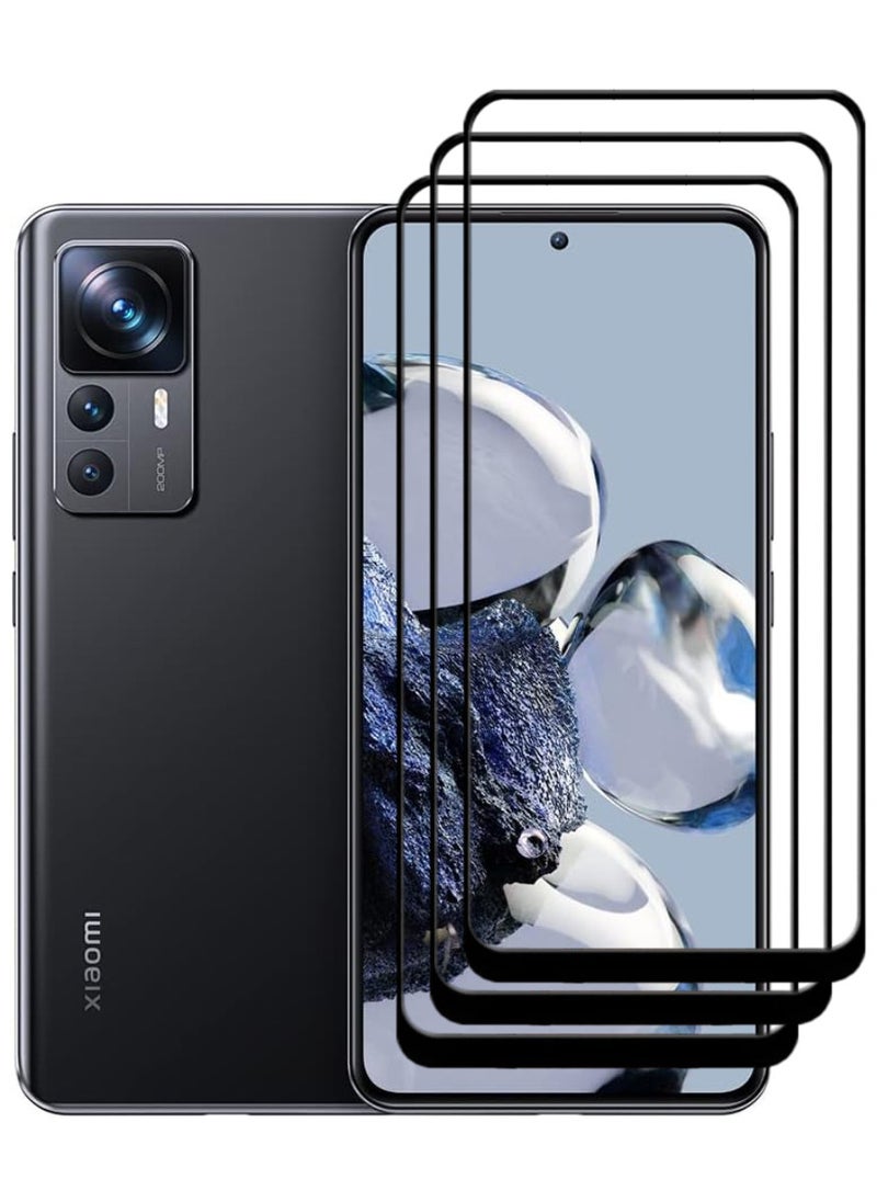 ACLIX 3 Pieces Antistatic ESD Dustproof Premium Quality High Definition Tempered Glass Screen Protector Designed For Xiaomi 12T Pro - Image 1