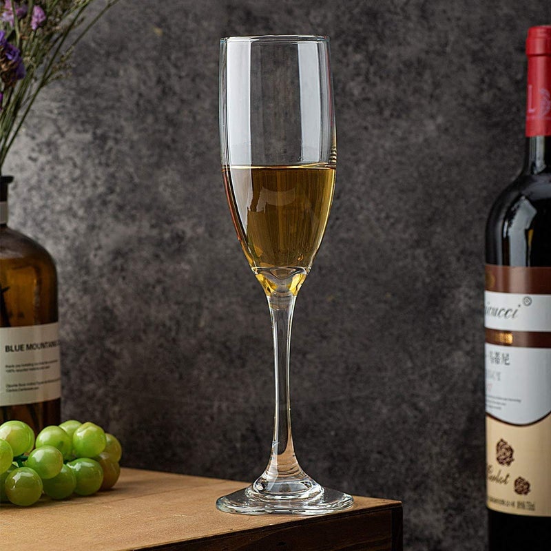 NVRA Italian Premium Crystal Wine Glass Red or White Wine Champagne Flute Wine Glass Set Long Wine Glass Set Crystal Clear Tableware Glass Crystalline Luxury Party Glass - Image 3